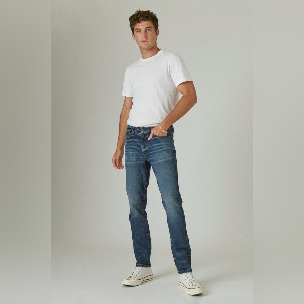 Lucky Brand 411 Athletic Taper Advanced Stretch Jean Kerrwood Wash 36x32